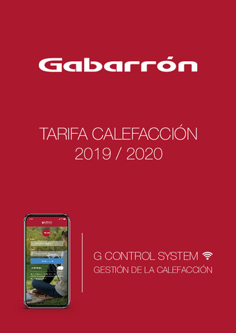 GABARRÓN - Tarifa Calefacción 2019