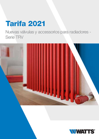 WATTS TARIFA VALVULA RADIADOR TRV 2021