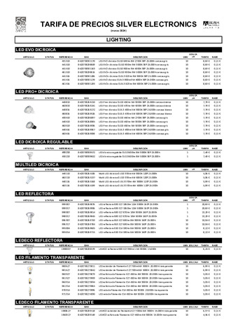 SILVER SANZ: TARIFA SILVER ELECTRONICS_010324