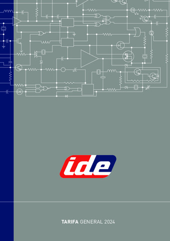 IDE: TARIFA DE PRECIOS 2024