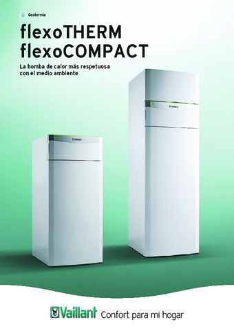 VAILLANT - Catálogo flexoTHERM / flexoCOMPACT