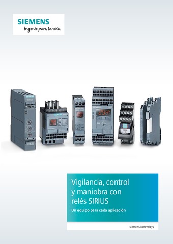 SIEMENS - Vigilancia, control y maniobra con relés Sirius